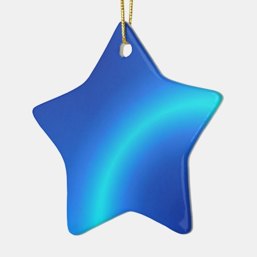 Ster voor kerstboom keramisch ornament (Links)