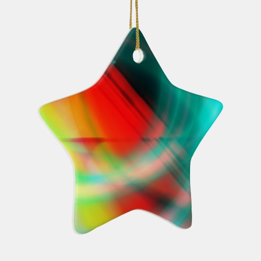 Ster voor kerstboom keramisch ornament (Rechts)