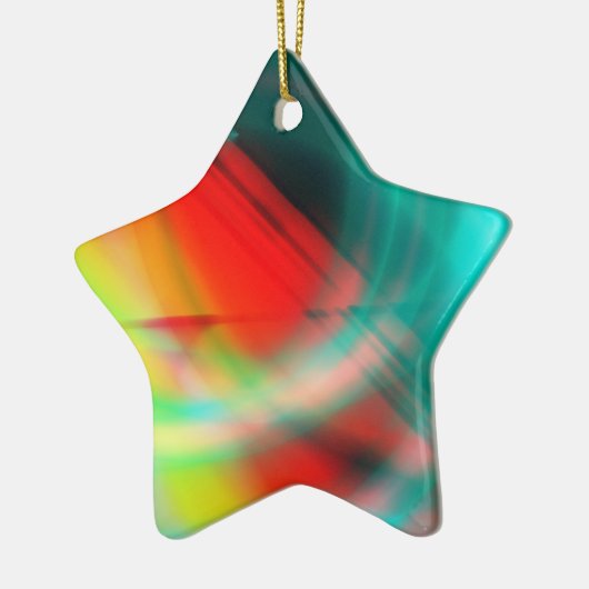 Ster voor kerstboom keramisch ornament (Links)