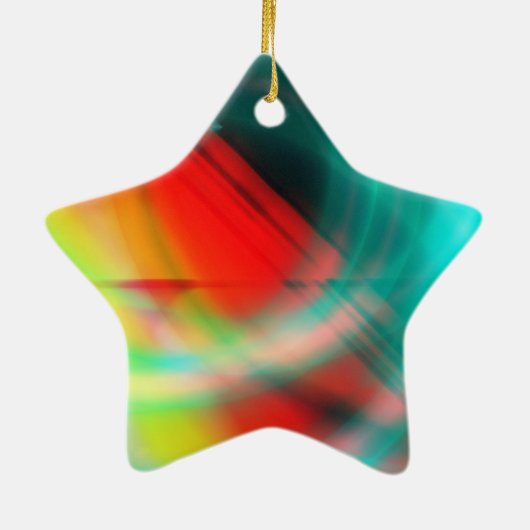 Ster voor kerstboom keramisch ornament (Achterkant)