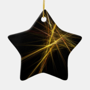 Ster voor kerstboom keramisch ornament