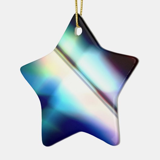 Ster voor kerstboom keramisch ornament (Links)