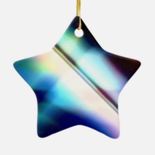 Ster voor kerstboom keramisch ornament (Achterkant)