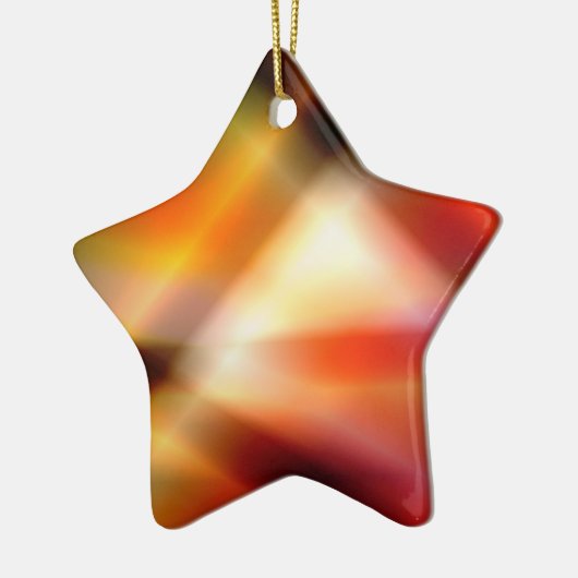 Ster voor kerstboom keramisch ornament (Links)
