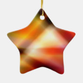 Ster voor kerstboom keramisch ornament (Achterkant)