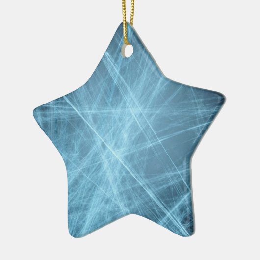 Ster voor kerstboom keramisch ornament (Links)