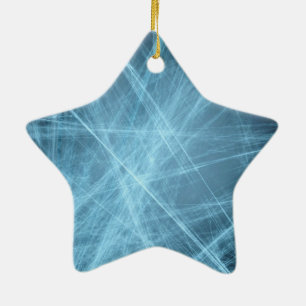 Ster voor kerstboom keramisch ornament