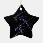 Ster voor kerstboom keramisch ornament (Voorkant)