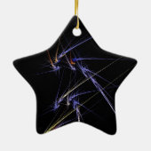 Ster voor kerstboom keramisch ornament (Achterkant)