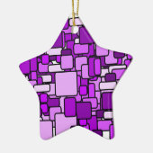 Ster voor kerstboom keramisch ornament (Links)