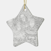 Ster-vormfotoversiering | afbeelding afbeelding to keramisch ornament (Links)