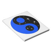 " Ster Ying Yang-symbool " Notitieblok (Schuin)