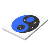 " Ster Ying Yang-symbool " Notitieblok (Linkerzijde)