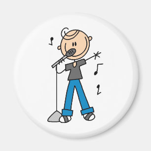 Ster-zangeres op de microfoonmagneet magneet