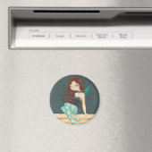 Ster- zoete ster fee op een bakstenen muur magneet (Insitu (Vaatwasser))