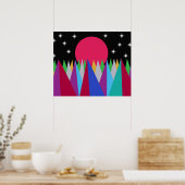 Ster Zonsondergang Poster (Keuken)