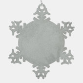 Ster zwart-wit design tin sneeuwvlok ornament (Achterkant)