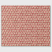 Steranijs Bloemenschuur Rood Inpakpapier (Vlak)