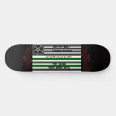 steranische vlag, brazenbull, brazenbull, bloed, b skateboard (Horizontaal)