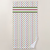 Sterbezaaid Kleurrijke Douane Strandlaken (Voorkant)