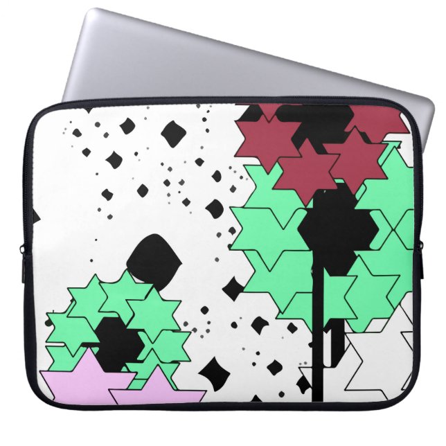 Sterbloemen Laptop Sleeve (Voorkant)