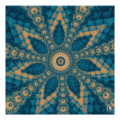 Sterbloemfractal Foto Afdruk (Voorkant)