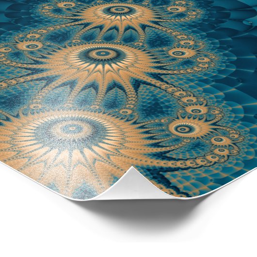 Sterbloemfractal Foto Afdruk (Hoek)