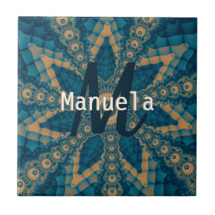 Sterbloemfractal Tegeltje