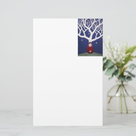 sterboom briefpapier (Staand voorkant)