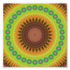 stercirkel Mandala Foto Afdruk