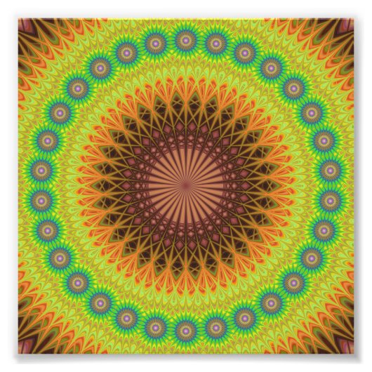 stercirkel Mandala Foto Afdruk (Voorkant)