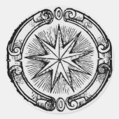  sterembleem ronde sticker (Voorkant)