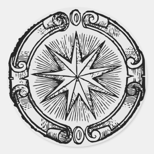  sterembleem ronde sticker (Voorkant)