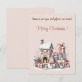 Steren in onze ogen en cadeaus in onze armen! kaart (Voorkant / Achterkant)