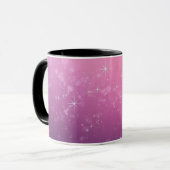 Steren In Roze Ruimte Mok (Voorkant links)
