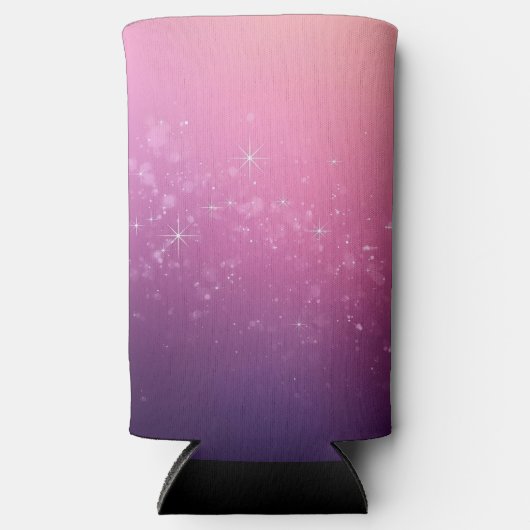 Steren In Roze Ruimte Seltzer Blikjeskoeler (Voorkant)