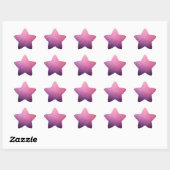 Steren In Roze Ruimte Ster Sticker (Vel)
