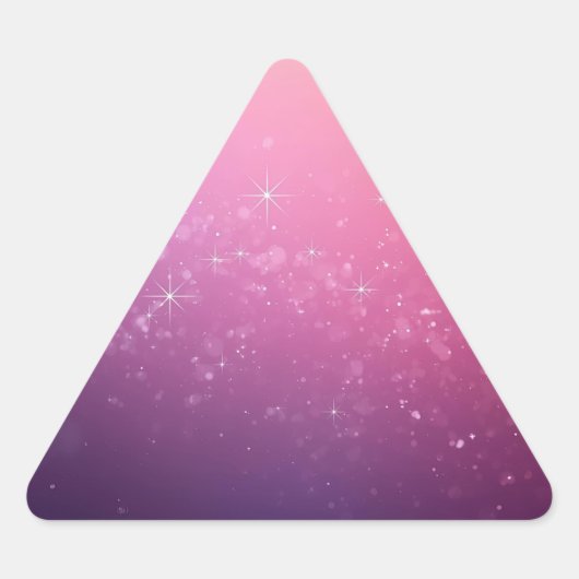Steren In Roze Ruimte Sticker (Voorkant)
