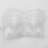 Steren, Melkweg, Vrouw die begroet/Notitiekaart Kaart (Binnen)