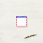 Steren, rood en wit gestreept post-it® notes (Op bureau)
