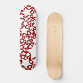 Steren, Steren, Steren in het Rood en Wit Persoonlijk Skateboard (Voorkant)