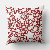 Steren, Steren, Steren in Rood en Wit Kussen (Achterkant)