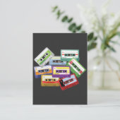 Stereo Cassettebandje Mixtape Radio 80s 90s Muziek Briefkaart (Staand voorkant)