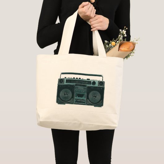 stereo-omhulling grote tote bag (Voorkant (product))