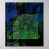 Stereo Punk Flame Fractal Poster (Voorkant)