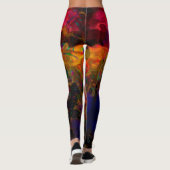 Stereo Trippin Psychedelic Abstract Leggings (Achterkant)