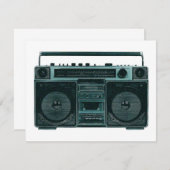 stereo-uitnodiging voor retro kaart (Voorkant / Achterkant)