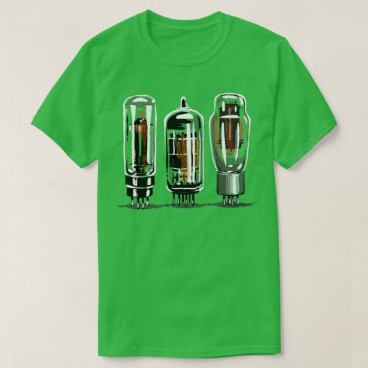 Stereo versterkerbuizen in  stijl t-shirt (Design voorkant)