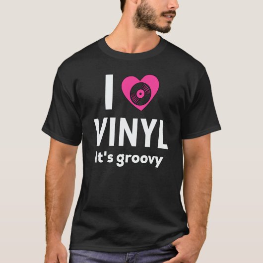 Stereo Vinyl Record Buff Music Disc Player Audio A T-shirt (Voorkant)