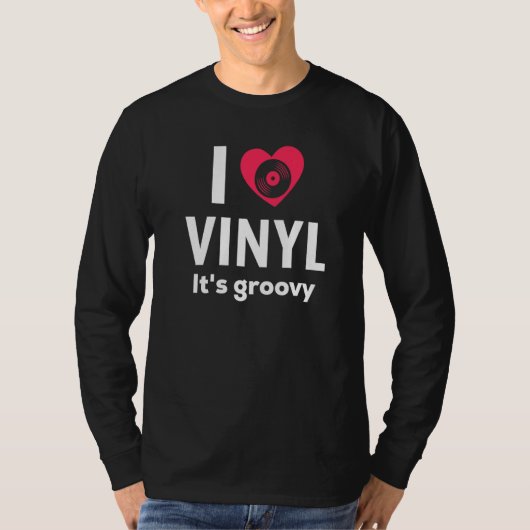 Stereo Vinyl Record Buff Music Disc Player Audio A T-shirt (Voorkant)